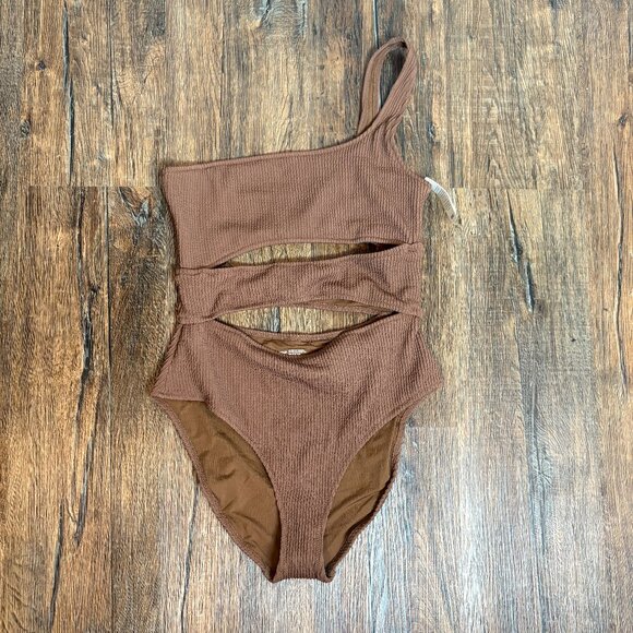 NWT Aerie Crinkle Full Coverage One Piece Swimsuit - Picture 2 of 4
